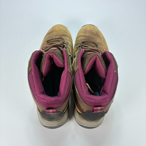 Timberland Mt. Maddsen Brown Leather Waterproof Hiking Boots A1Q52 Womens Sz 7.5 - Picture 6 of 11